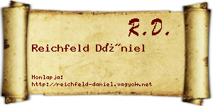 Reichfeld Dániel névjegykártya